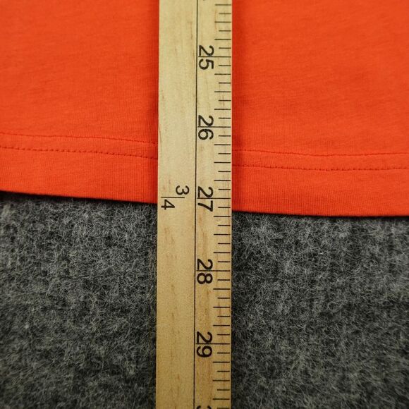 Ron Dorff T-Shirt Mens Large Orange "Discipline" Embossed Organic Cotton Casual- - Picture 7 of 12